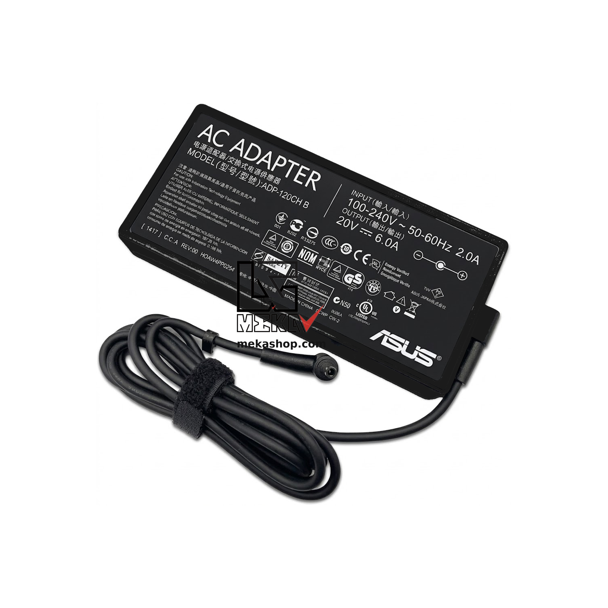 شارژر آداپتور اورجینال لپ تاپ ASUS 20V 10A Pin 6.0×3.7