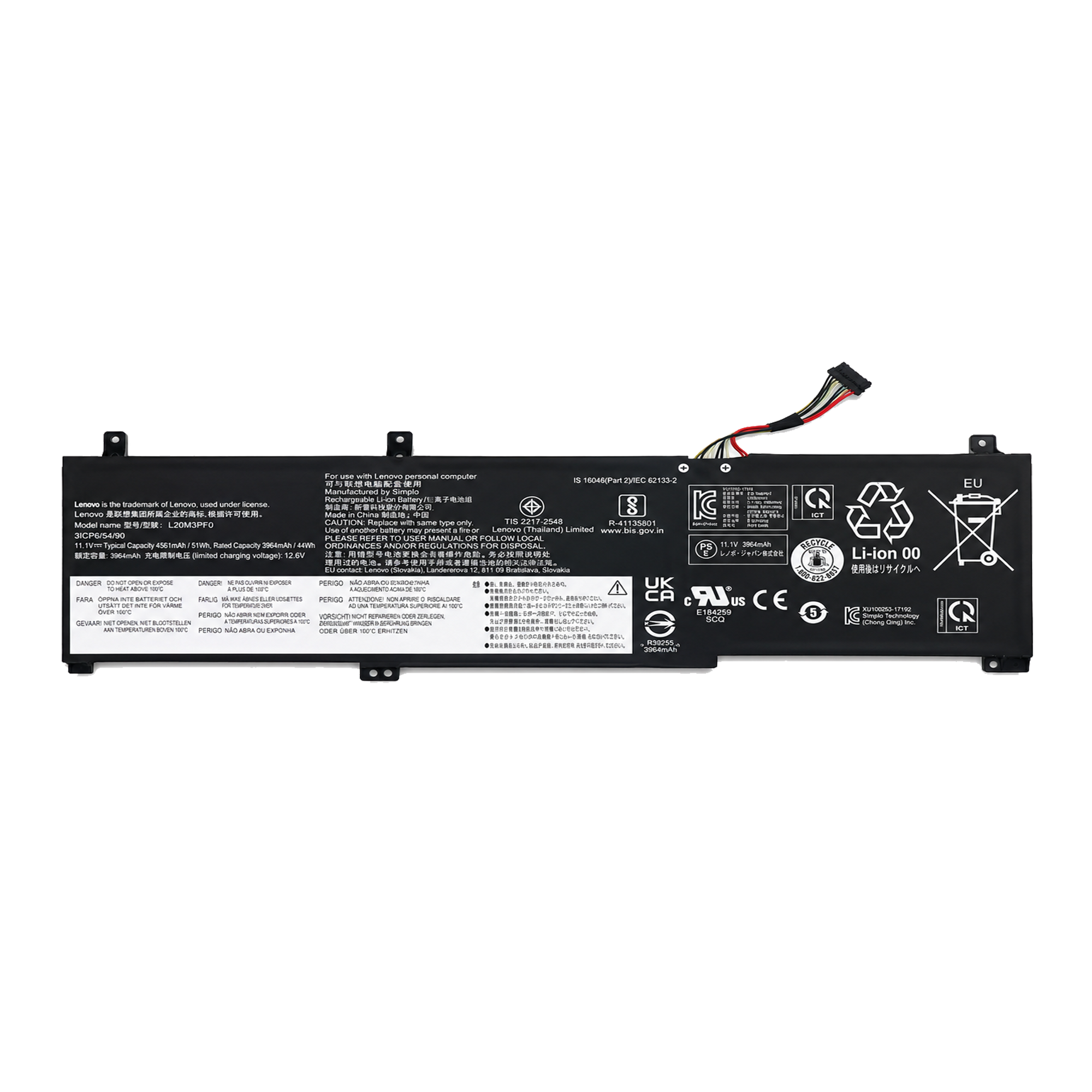 باتری لپ تاپ لنوو Lenovo IdeaPad 3 V15...