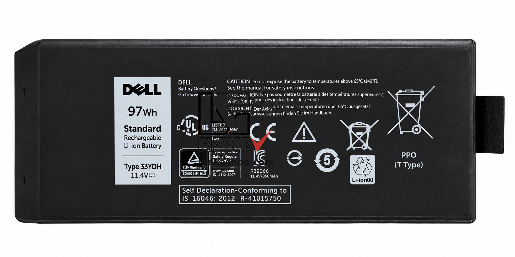خرید باتری اورجینال Dell X8VWF مناسب لپ تاپ Latitude Rugged 5404 5414 7404 7414