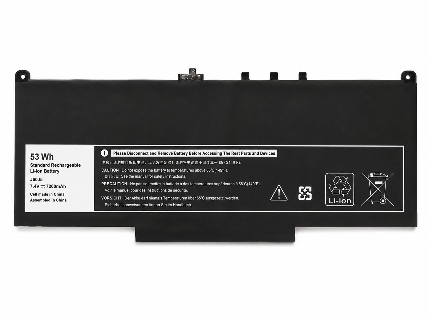 باتری لپ تاپ دل Pn: J60J5) Dell Latitude...