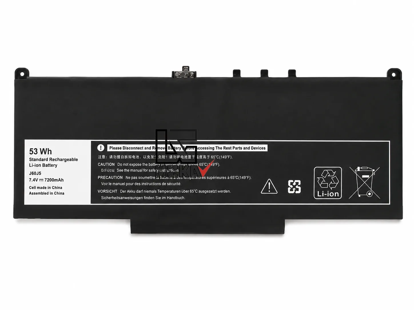 باتری لپ تاپ دل Pn: J60J5) Dell Latitude...