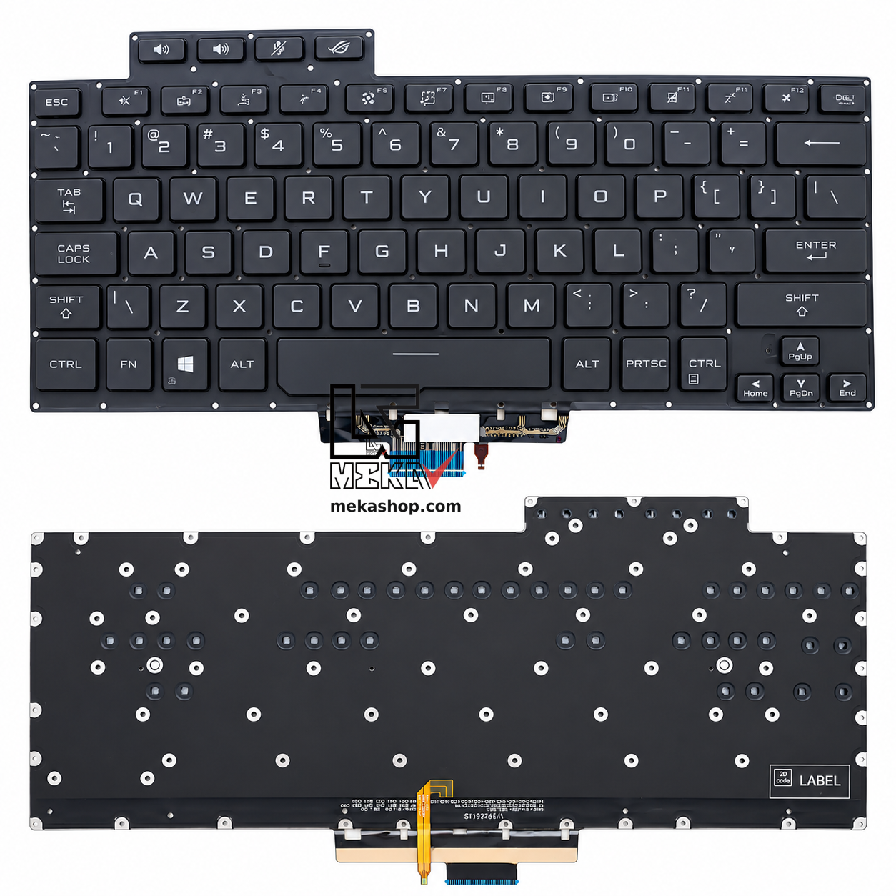 کیبورد لپ تاپ ایسوس ASUS ROG Zephyrus G14 GA401 بک‌لایت