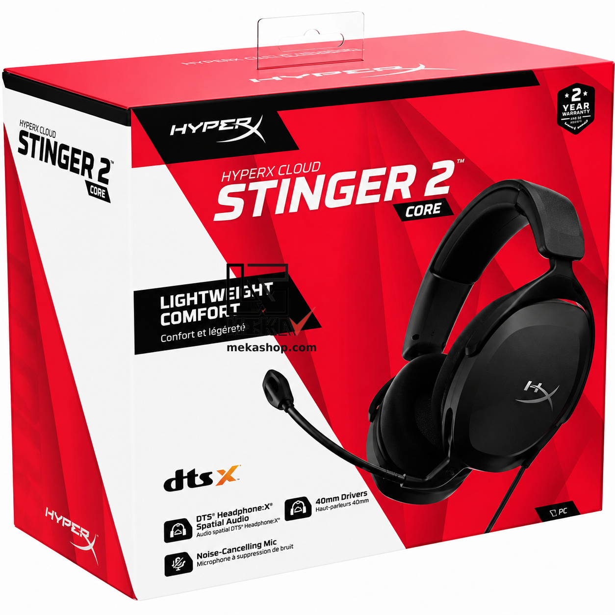هدست گیمینگ بیسیم هایپرایکس مدل HyperX Cloud Stinger Core Wireless 7.1 مشکی