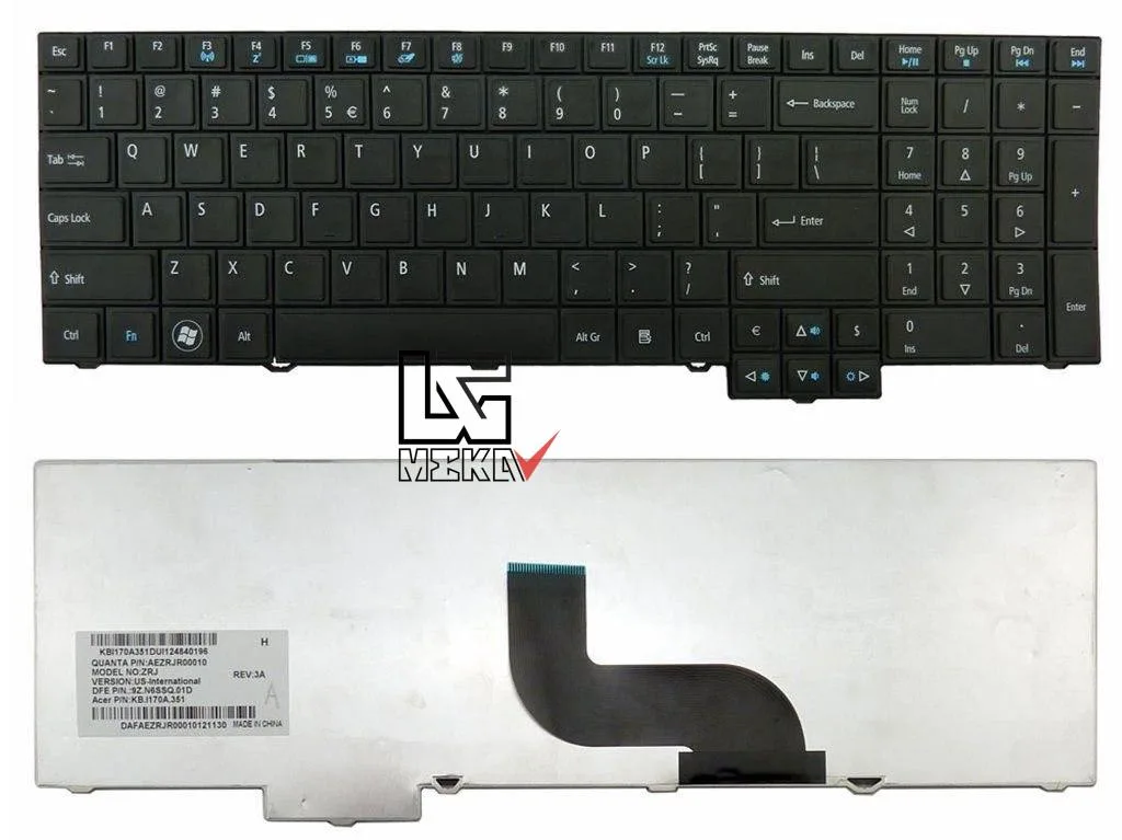کیبورد لپ تاپ ایسر Acer TravelMate 5760