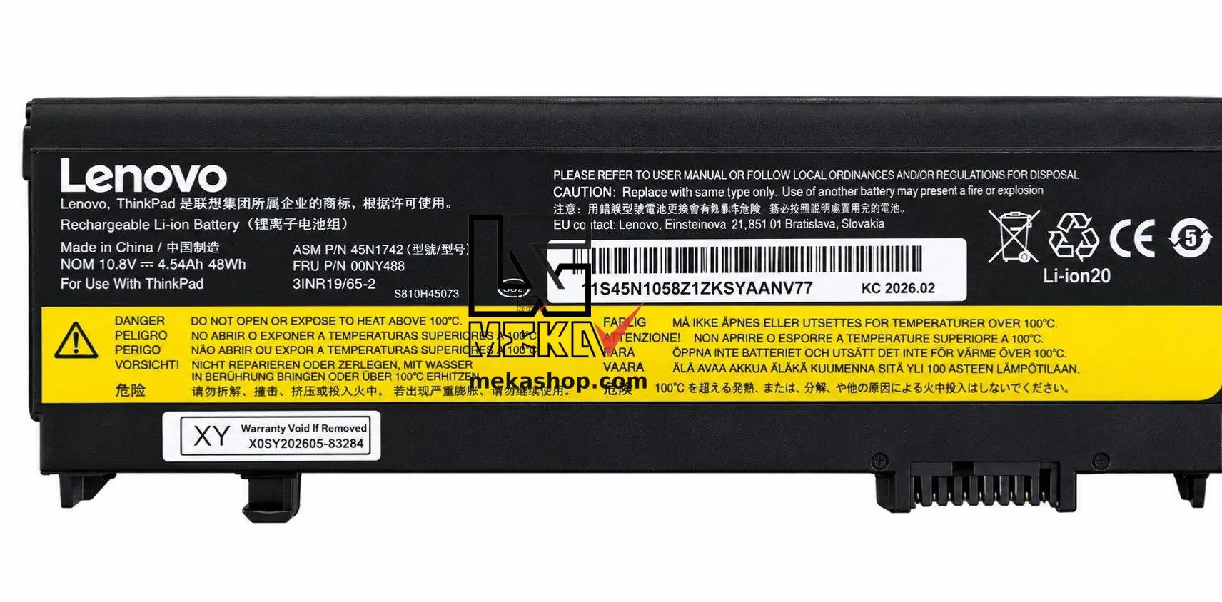 باتری Lenovo ThinkPad L560 L570 مدل 00NY486 و پارتنامبرهای مشابه