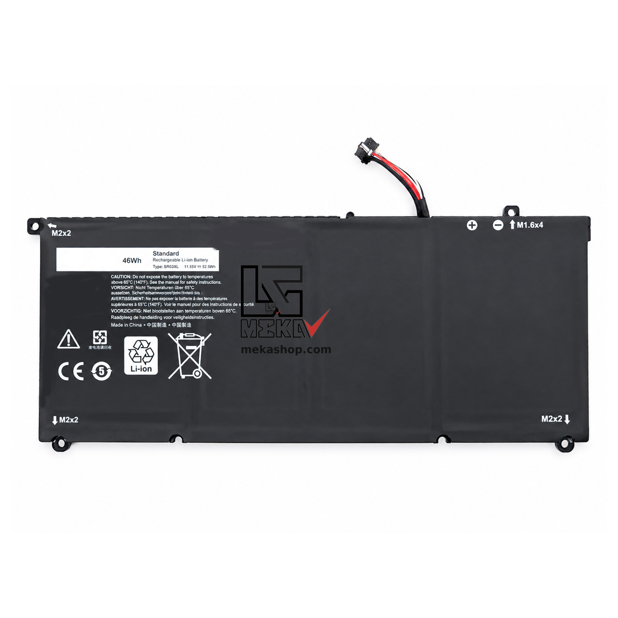 باتری لپ تاپ دل Dell XPS 13 9360 مدل PW23Y
