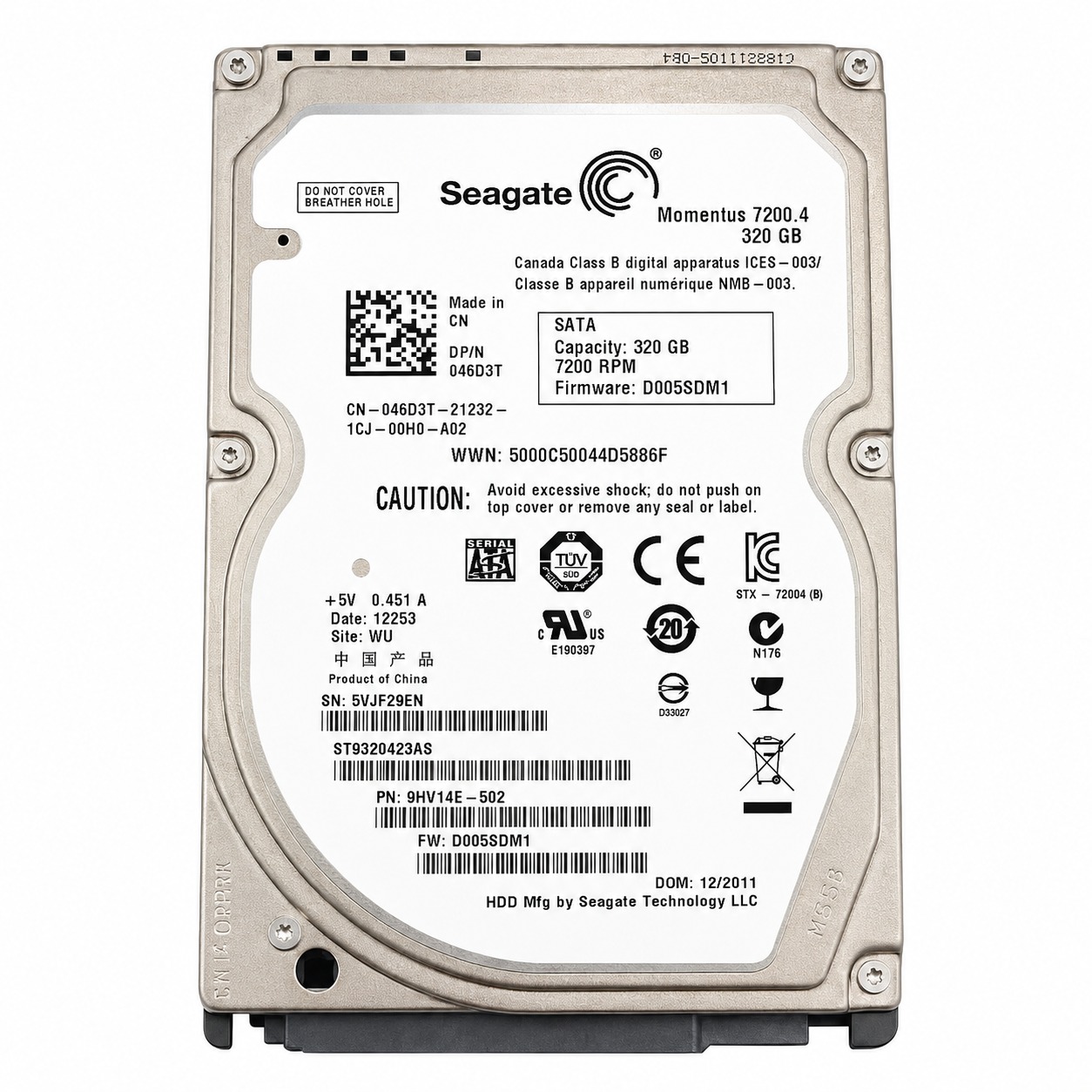 هارد لپ تاپ سیگیت HDD Laptop Seagate 750 GB Sata 7200 PRM