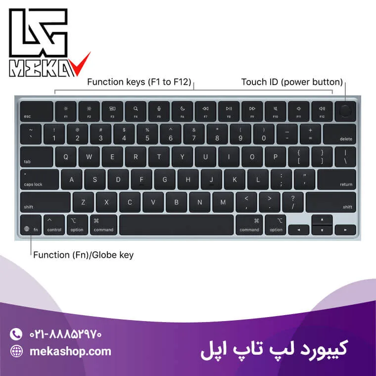 کیبورد لپ تاپ اپل-7